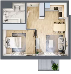 2 pokoje, mieszkanie 40,79 m², piętro 5, oferta nr C1/100, Classic Ursus, Warszawa, Ursus, Szamoty, ul. Dyrekcyjna