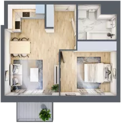 2 pokoje, mieszkanie 41,00 m², piętro 3, oferta nr C1/144, Classic Ursus, Warszawa, Ursus, Szamoty, ul. Dyrekcyjna