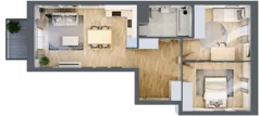 3 pokoje, mieszkanie 60,31 m², piętro 2, oferta nr C1/71, Classic Ursus, Warszawa, Ursus, Szamoty, ul. Dyrekcyjna