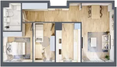 3 pokoje, mieszkanie 61,12 m², parter, oferta nr C1/119, Classic Ursus, Warszawa, Ursus, Szamoty, ul. Dyrekcyjna