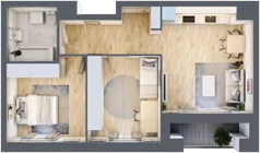 3 pokoje, mieszkanie 54,61 m², piętro 2, oferta nr C1/14, Classic Ursus, Warszawa, Ursus, Szamoty, ul. Dyrekcyjna