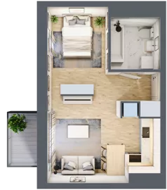 1 pokój, mieszkanie 33,64 m², piętro 6, oferta nr C1/229, Classic Ursus, Warszawa, Ursus, Szamoty, ul. Dyrekcyjna