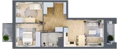 3 pokoje, mieszkanie 54,13 m², piętro 2, oferta nr C1/15, Classic Ursus, Warszawa, Ursus, Szamoty, ul. Dyrekcyjna