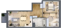 3 pokoje, mieszkanie 62,58 m², piętro 1, oferta nr C1/125, Classic Ursus, Warszawa, Ursus, Szamoty, ul. Dyrekcyjna
