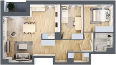 3 pokoje, mieszkanie 64,23 m², piętro 6, oferta nr C2/38, Classic Ursus, Warszawa, Ursus, Szamoty, ul. Dyrekcyjna