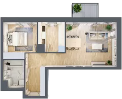 2 pokoje, mieszkanie 49,13 m², piętro 2, oferta nr C2/9, Classic Ursus, Warszawa, Ursus, Szamoty, ul. Dyrekcyjna