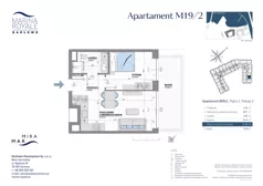 2 pokoje, lokal inwestycyjny 37,86 m², piętro 2, oferta nr M19/2, Marina Royale, Darłowo, ul. Bulwar Zachodzącego Słońca 1