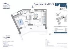 2 pokoje, lokal inwestycyjny 36,16 m², piętro 4, oferta nr M19/4, Marina Royale, Darłowo, ul. Bulwar Zachodzącego Słońca 1