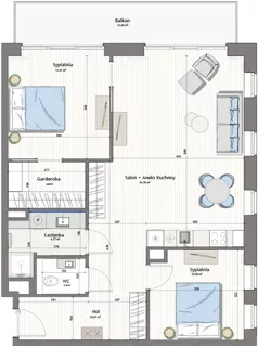 3 pokoje, lokal inwestycyjny 81,67 m², piętro 2, oferta nr V10/2, Marina Royale, Darłowo, ul. Bulwar Zachodzącego Słońca 1