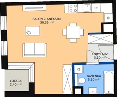1 pokój, mieszkanie 38,86 m², piętro 2, oferta nr 23, Biała Kamienica, Łódź, Śródmieście, Osiedle Katedralna, ul. Więckowskiego 12