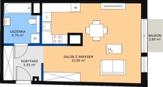 1 pokój, mieszkanie 43,84 m², piętro 6, oferta nr 69, Biała Kamienica, Łódź, Śródmieście, Osiedle Katedralna, ul. Więckowskiego 12