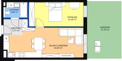2 pokoje, mieszkanie 46,09 m², parter, oferta nr 27, Strumykowa, Warszawa, Białołęka, Nowodwory, ul. Strumykowa