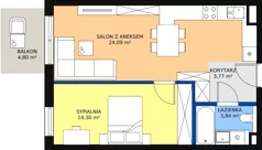 2 pokoje, mieszkanie 46,01 m², piętro 2, oferta nr 90, Strumykowa, Warszawa, Białołęka, Nowodwory, ul. Strumykowa