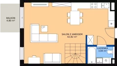 1 pokój, mieszkanie 74,20 m², piętro 3, oferta nr 96, Strumykowa, Warszawa, Białołęka, Nowodwory, ul. Strumykowa