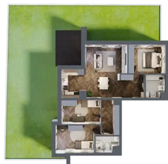 4 pokoje, mieszkanie 81,57 m², parter, oferta nr A1, Karolewska 60, Łódź, Polesie, Karolew, ul. Karolewska 54/60