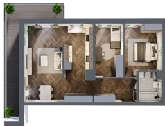 3 pokoje, mieszkanie 69,98 m², piętro 2, oferta nr A18, Karolewska 60, Łódź, Polesie, Karolew, ul. Karolewska 54/60