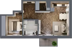 2 pokoje, mieszkanie 48,71 m², piętro 2, oferta nr A22, Karolewska 60, Łódź, Polesie, Karolew, ul. Karolewska 54/60