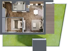 2 pokoje, mieszkanie 47,43 m², parter, oferta nr B4, Karolewska 60, Łódź, Polesie, Karolew, ul. Karolewska 54/60