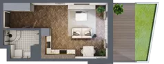 1 pokój, mieszkanie 31,27 m², parter, oferta nr B5, Karolewska 60, Łódź, Polesie, Karolew, ul. Karolewska 54/60