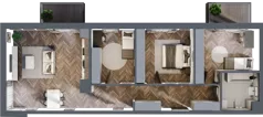 4 pokoje, mieszkanie 88,85 m², piętro 1, oferta nr B7, Karolewska 60, Łódź, Polesie, Karolew, ul. Karolewska 54/60