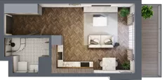 1 pokój, mieszkanie 31,27 m², piętro 1, oferta nr B13, Karolewska 60, Łódź, Polesie, Karolew, ul. Karolewska 54/60