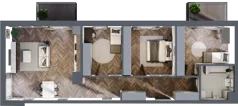 4 pokoje, mieszkanie 88,91 m², piętro 2, oferta nr B16, Karolewska 60, Łódź, Polesie, Karolew, ul. Karolewska 54/60