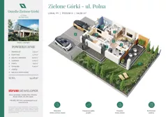 3 pokoje, mieszkanie 54,08 m², parter, oferta nr ZGP08P1, Osiedle Zielone Górki, Górki, ul. Polna