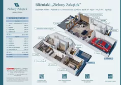 4 pokoje, mieszkanie 81,25 m², parter, oferta nr BZZT4P, Osiedle Róży Wiatrów, Opole, Chmielowice, ul. Nefrytowa / Onyksowa / Śliczna