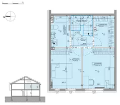 Dom 68,60 m², oferta nr 40B, Ogrody Przyjaciół 5 - etap 4, Warszawa, Białołęka, Szamocin, ul. Inna