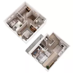 Dom 68,60 m², oferta nr 41B, Ogrody Przyjaciół 5 - etap 4, Warszawa, Białołęka, Szamocin, ul. Inna
