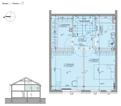 Dom 68,60 m², oferta nr 41B, Ogrody Przyjaciół 5 - etap 4, Warszawa, Białołęka, Szamocin, ul. Inna
