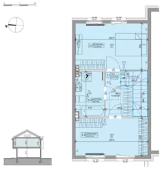 Dom 63,99 m², oferta nr 3A, Ogrody Przyjaciół 5, Warszawa, Białołęka, Szamocin, ul. Cieślewskich/Inna