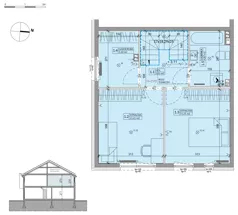 Dom 68,34 m², oferta nr 12B, Ogrody Przyjaciół 5, Warszawa, Białołęka, Szamocin, ul. Cieślewskich/Inna