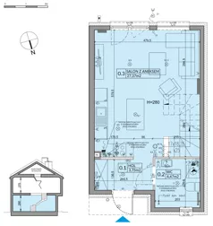 Dom 72,53 m², oferta nr 65A, Nova Magdalenka 7 - etap 7, Słomin, ul. Janczewicka