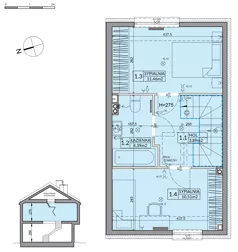 Dom 65,67 m², oferta nr 96A, Nova Magdalenka 7 - etap 8, Słomin, ul. Janczewicka