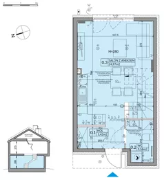 Dom 65,67 m², oferta nr 96A, Nova Magdalenka 7 - etap 8, Słomin, ul. Janczewicka