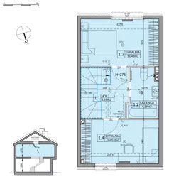 Dom 65,67 m², oferta nr 79A, Nova Magdalenka 7, Słomin, ul. Janczewicka