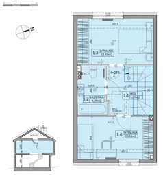 Dom 65,67 m², oferta nr 93A, Nova Magdalenka 7, Słomin, ul. Janczewicka