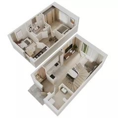 Dom 65,90 m², oferta nr 45B, Osiedle Fikus, Wólka Kosowska, ul. Nadrzeczna