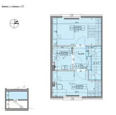 Dom 62,30 m², oferta nr 32A, Osiedle Stokrotki - etap 4, Boryszew, ul. Nadziei