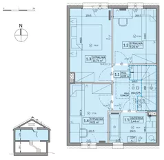 Dom 85,17 m², oferta nr 11A, Arkady Walendów, Walendów, ul. Brzozowa