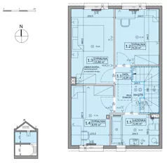 Dom 85,17 m², oferta nr 174A, Arkady Walendów etap 4-5, Walendów, ul. Brzozowa