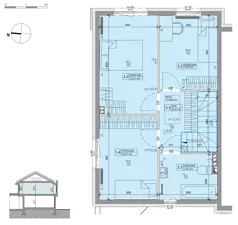 Dom 81,17 m², oferta nr 34B, Ogrody Przyjaciół 5 - etap 3, Warszawa, Białołęka, Szamocin, ul. Cieślewskich
