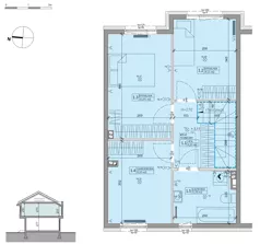 Dom 80,54 m², oferta nr 35B, Ogrody Przyjaciół 5 - etap 3, Warszawa, Białołęka, Szamocin, ul. Cieślewskich
