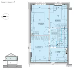 Dom 81,17 m², oferta nr 1B, Ogrody Przyjaciół 5, Warszawa, Białołęka, Szamocin, ul. Cieślewskich/Inna