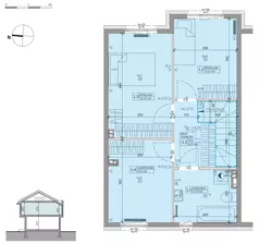Dom 80,54 m², oferta nr 17B, Ogrody Przyjaciół 5, Warszawa, Białołęka, Szamocin, ul. Cieślewskich/Inna