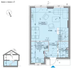 Dom 82,07 m², oferta nr 39B, Nova Magdalenka 7 - etap 5,6, Słomin, ul. Janczewicka