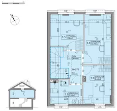 Dom 82,07 m², oferta nr 53A, Nova Magdalenka 7 - etap 5,6, Słomin, ul. Janczewicka