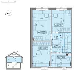 Dom 82,62 m², oferta nr 67B, Nova Magdalenka 7 - etap 8, Słomin, ul. Janczewicka