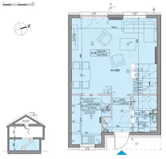 Dom 82,07 m², oferta nr 102B, Nova Magdalenka 7 - etap 7, Słomin, ul. Janczewicka
